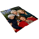 Golden Girls  Digitally Hand Painted Ultra Soft Plush Fleece Blanket