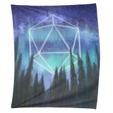 Odesza Icosahedron Moon Northern Lights Tapestry