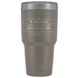 A Smart Girl Knows She Has No Limits 30 oz Vacuum Sealed Insulated Tumbler Multi Color