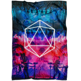 Icosahedron The Upside Down Music Fest Ultra Soft Plush Fleece Blanket