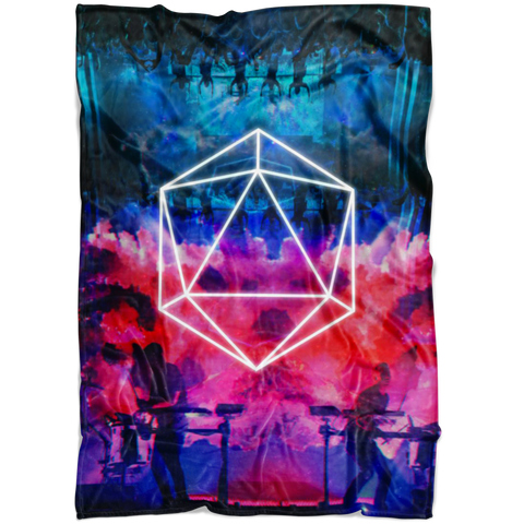 Icosahedron The Upside Down Music Fest Ultra Soft Plush Fleece Blanket