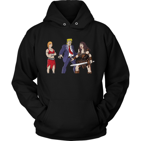 Grab Her By The What? Anti Trump Warrior Princess Unisex Hoodie