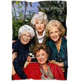 Golden Girls  Digitally Hand Painted Ultra Soft Plush Fleece Blanket