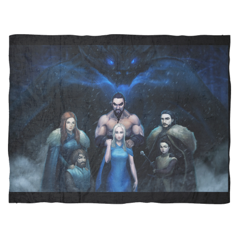 Game of Thrones Ice Dragon Fan Favs Ultra Soft Fleece Blanket