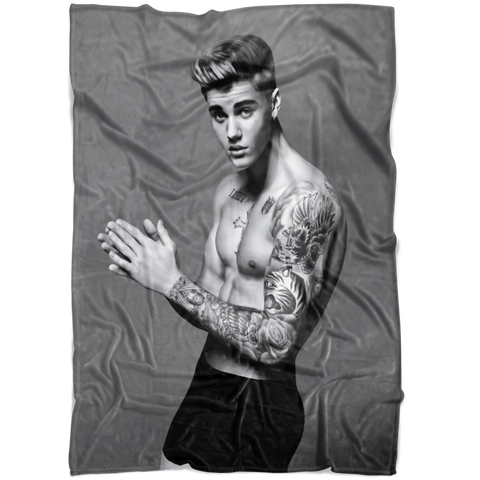 Justin Bieber Underwear Shoot Ultra Soft Plush Fleece Blanket