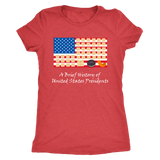 A Funny History of US Presidents Trump the Cheeto Women's Triblend Tee