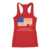 A Funny History of US Presidents Trump the Cheeto Racer Back Tank