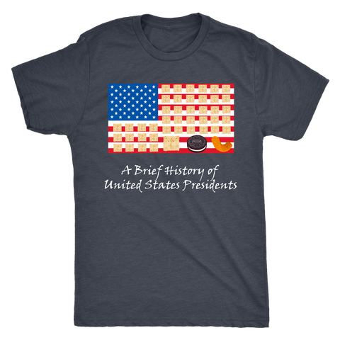 A Funny History of US Presidents Trump the Cheeto Men's Triblend Tee