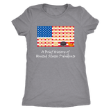 A Funny History of US Presidents Trump the Cheeto Women's Triblend Tee