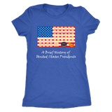 A Funny History of US Presidents Trump the Cheeto Women's Triblend Tee