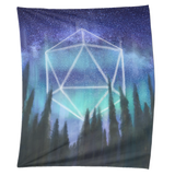 Odesza Icosahedron Moon Northern Lights Tapestry