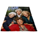 Golden Girls  Digitally Hand Painted Ultra Soft Plush Fleece Blanket