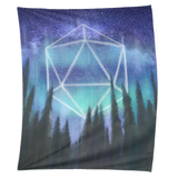 Odesza Icosahedron Moon Northern Lights Tapestry